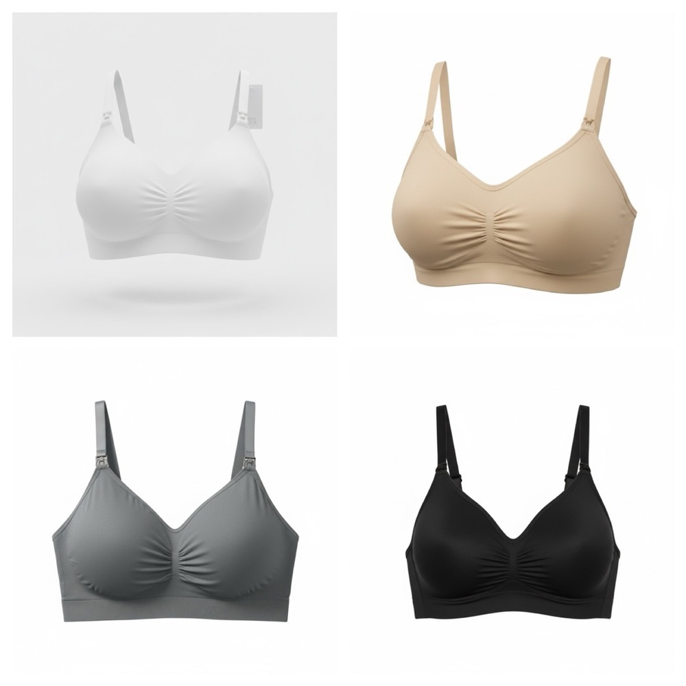 Comfort Women's Seamless Bra nursing bra Set of 4
